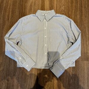 Athleta - Midday Cropped Poplin Shirt